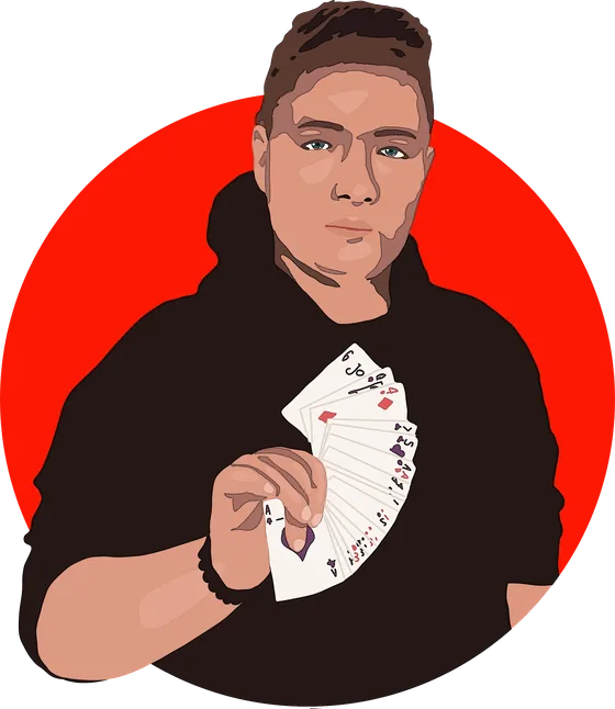 Portret iluzjonisty Patryka Ołtarzewskiego